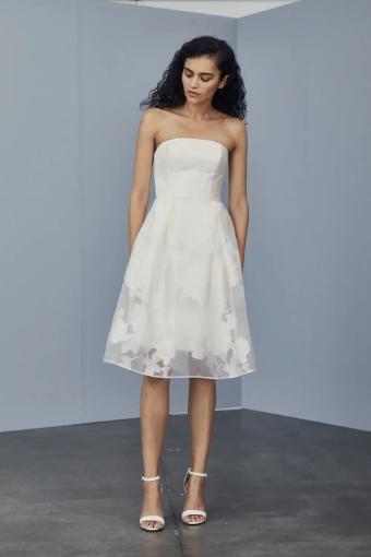 Amsale Little White Dress #LW166 #0 Ivory thumbnail