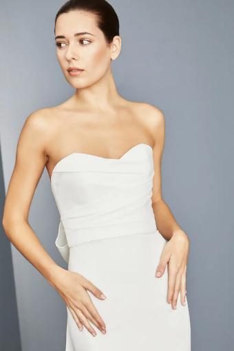 Amsale Little White Dress #LW150 #1 Silk White thumbnail