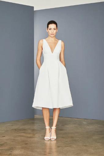 Amsale Little White Dress #LW152 #0 default thumbnail