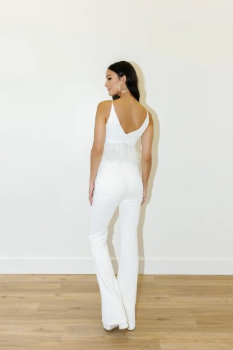 By Watters Marmalade Crop Top #36306 #1 Ivory thumbnail