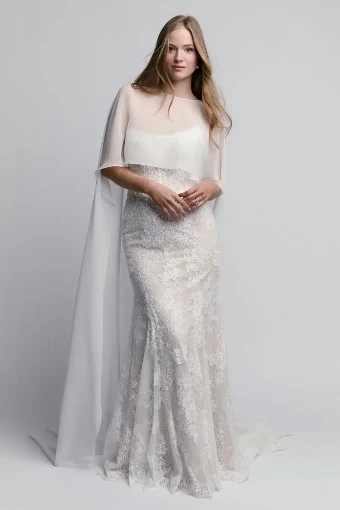 Watters  #Devon Chiffon Cape #0 thumbnail