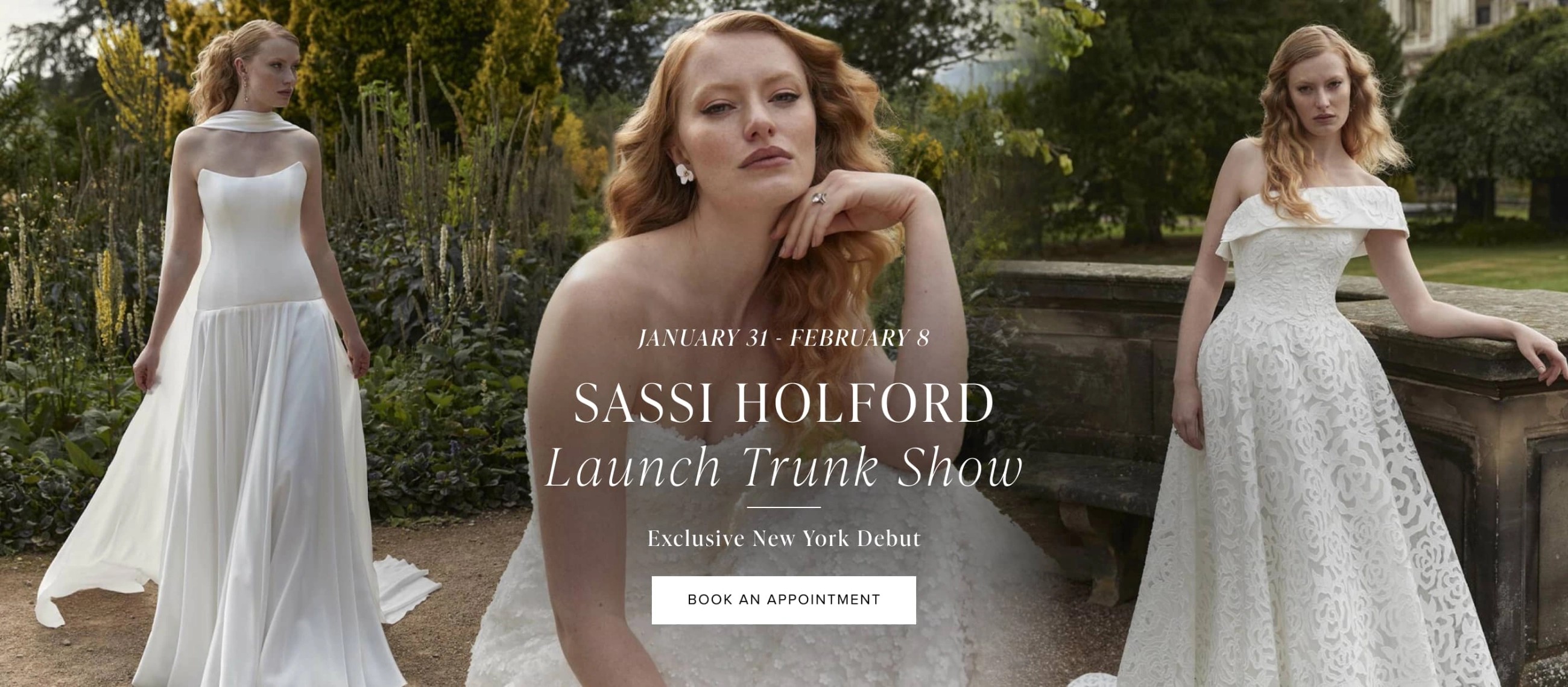 Sassi Holford Launch Trunk Show desktop banner