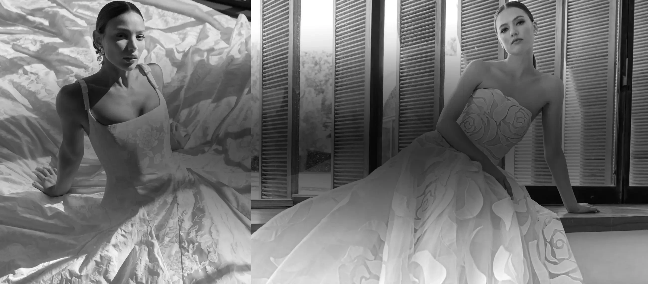 luxury bridal gowns banner