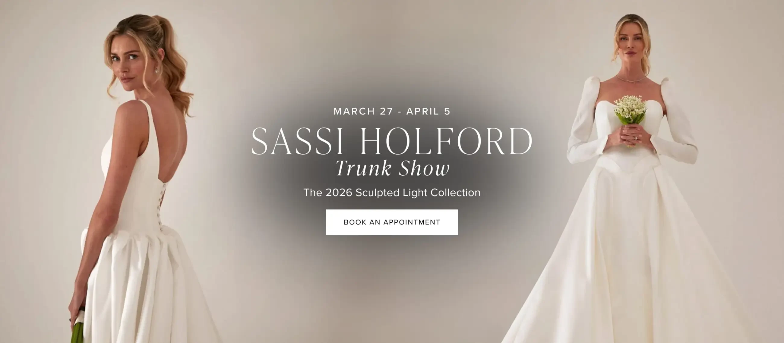 Sassi Holford trunk show desktop banner