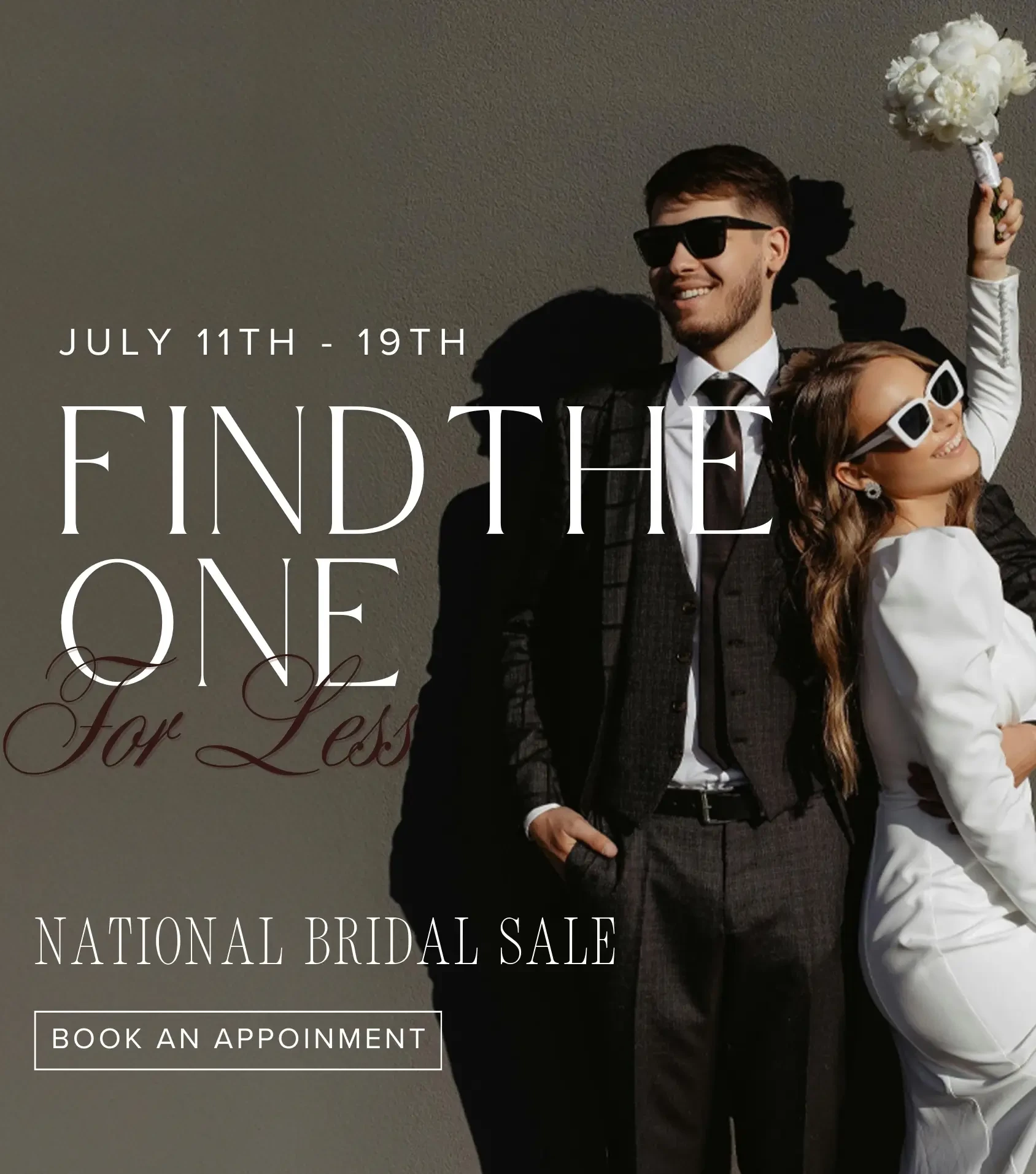 National Bridal Sale event mobile banner