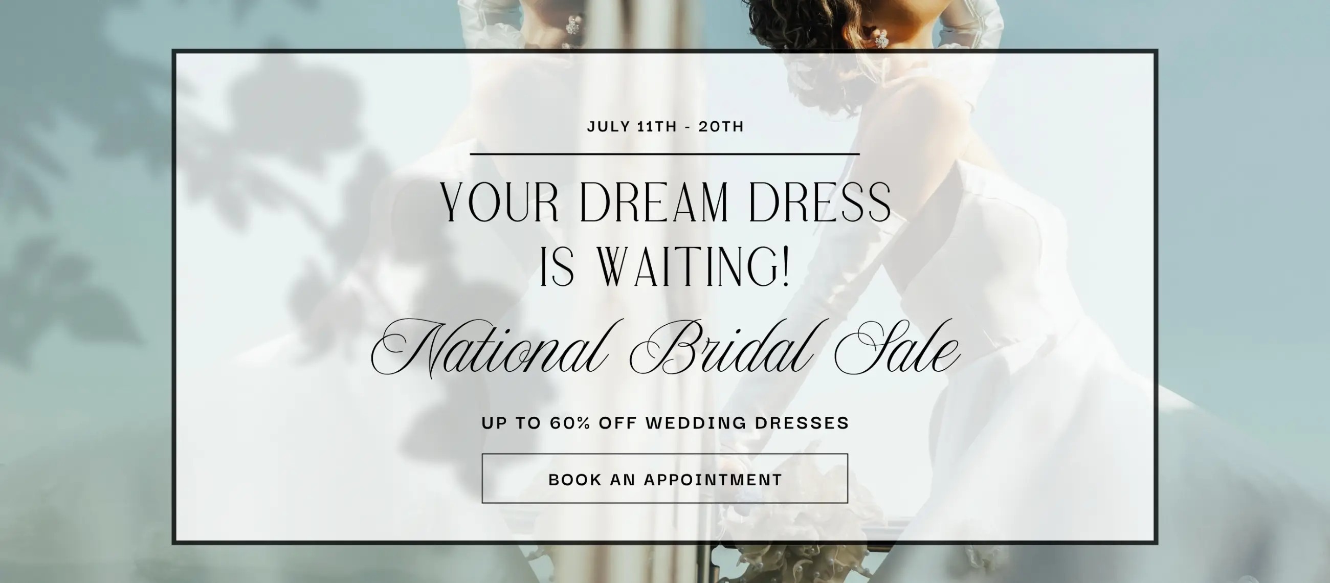 National Bridal Sale desktop banner